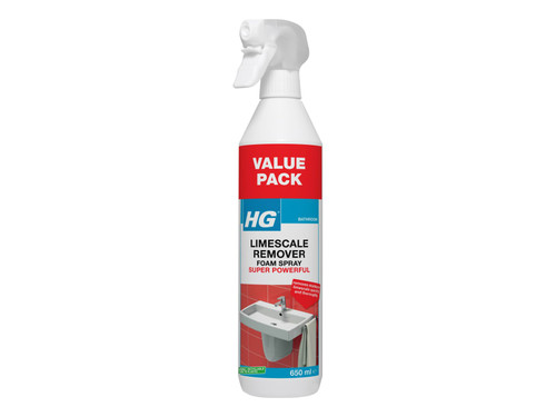 H G 605065106 Limescale Remover Foam Spray Super Power 650ml 605065106