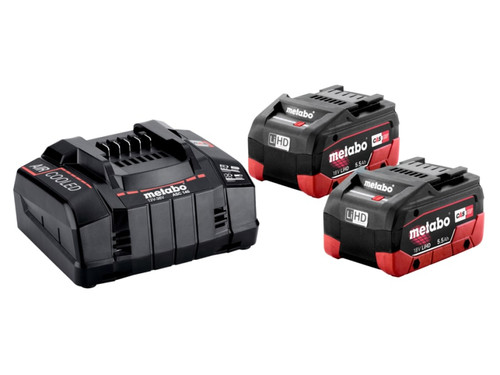Metabo 685122380 Basic Battery & Charger Set 18V 2 x LiHD 5.5Ah