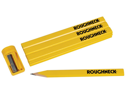 Roughneck 44-110 Carpenters Pencils (10) with Sharpener