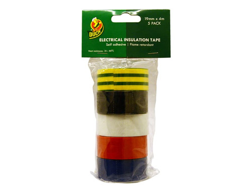 Shurtape 260197 Electrical Tape Multipack x 5 19mm x 4m 260197