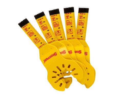 Starrett KSO-00B10-5 Plunge Bi-metal Oscillating Blade 34 x 10mm x 18 TPI Pack of 5