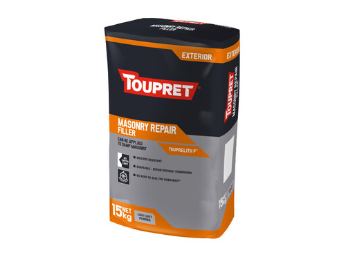 Toupret TTTHR15GB Exterior Masonry Repair Filler 15kg