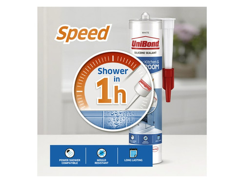 UniBond 2707164 Speed Seal Shower/Bathroom Clear 300ml