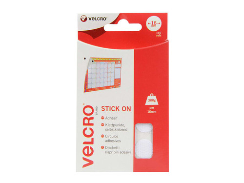 Velcro® VEL-EC60227 Stick On Coins 16mm x 16 Sets 60227