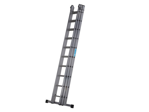 Zarges 4031026 Everest Square-Rung Extension Ladder 3-Part 3 x 10