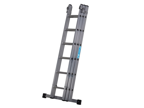 Zarges 403626 Everest Square-Rung Extension Ladder 3-Part 3 x 6