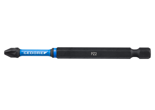 Gedore 3517772 666 TR90 PZ2-02 Torsion bit set cross recess PZ 2, Length 90 mm