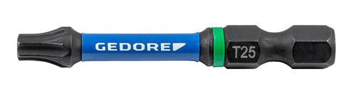 Gedore 3517551 666 TR50 T30-02 Torsion bit set TX T30, Length 50 mm