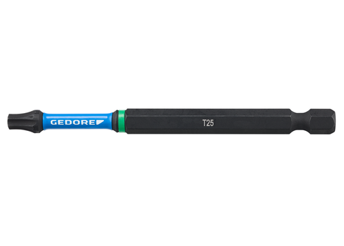 Gedore 3517802 666 TR90 T25-02 Torsion bit set TX T25, Length 90 mm