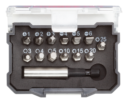 Gedore 3301347 R33005014 Bit box 1/4 PH SL TX hexagon bit holder 14 pieces
