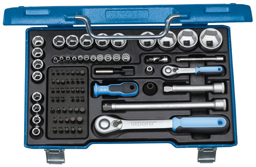 Gedore 1550691 19 V20 U-20 Socket wrench set 1/4" 1/2" 81 pieces