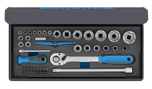 Gedore 3085031 TC 19-20-MU-10 Socket wrench set 1/4" 1/2" 52 pieces