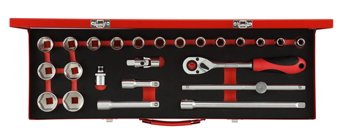 Gedore 3300006 R69004024 Socket wrench set 1/2" 10-32mm 24 pieces