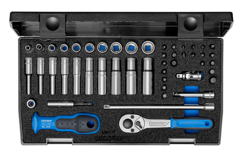 Gedore 1815687 20 LMU-10 Socket wrench set 1/4" UD-IN-IS-PH-PZ-TX-XZN