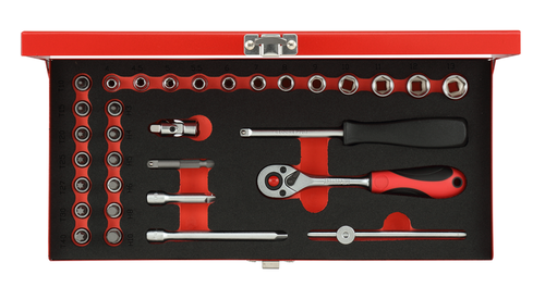 Gedore 3300001 R49014033 Socket set 1/4" 4-13mm 32 pieces