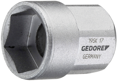 Gedore 2225913 19 SK 17 Socket 1/2", short, 17 mm