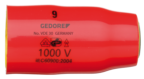 Gedore 2946386 VDE 30 6 VDE Socket 3/8" hexagonal 6 mm