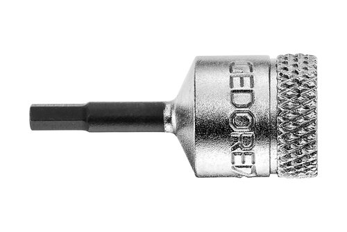 Gedore 6176010 IN 20 3 Screwdriver bit socket 1/4" hexagon socket 3 mm