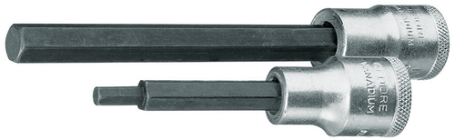 Gedore 6157810 IN 19 L 8-120 Screwdriver bit socket socket 1/2" 120 mm hexagon socket 8 mm