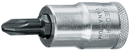 Gedore 6656810 IKS 19 4 Screwdriver bit socket socket 1/2" Cross recess PH 4