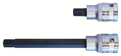 Gedore 3452956 KL-4051-310 Screwdriver Bit Socket Set , 1/2", Polydrive, M10