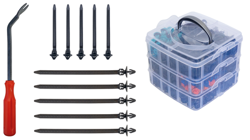Gedore 3300220 R19002676 Fastening clip set 676 pieces with disassembly lever