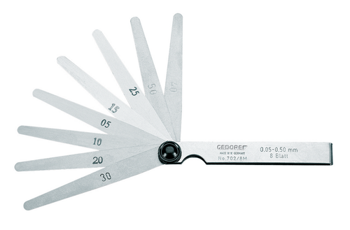 Gedore 6547870 702 20 M Feeler gauge pockets 0.05 - 1.00 mm