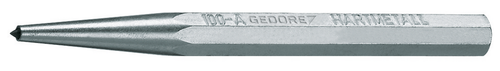 Gedore 8721720 100 A-10 centre punch with carbide tip 120x10x4 mm