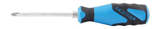 Gedore 1845349 2160SK PZ 2 3C-Screwdriver with striking cap Cross recess PZ 2