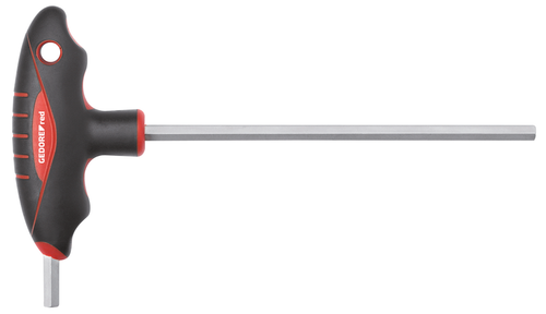 Gedore 3301276 R38670409 2C T-handle offset screwdriver, hexagonal 4 mm