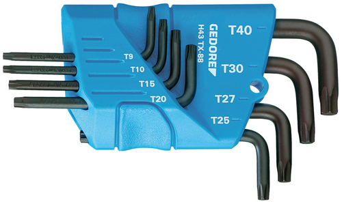Gedore 1531425 H 43 TX-88 Offset screwdriver set in holder 8 pieces TX T9-T40