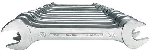 Gedore 6077700 6-12 Double open-end spanner set 12 pieces 6-32 mm