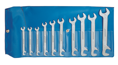 Gedore 6099000 8-0100 Double Open-ended spanner set 10 pieces 5-13 mm