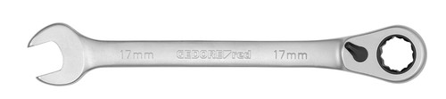 Gedore 3301006 R07201170 Combination ratchet spanner reversible with hold function