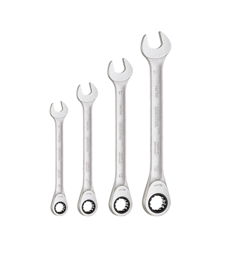 Gedore 2303949 S 7 R-04 Combination ratchet spanner set in pocket