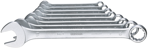 Gedore 3100227 SB 7-08 Combination spanner set 8 pieces UD profile 10-19 mm