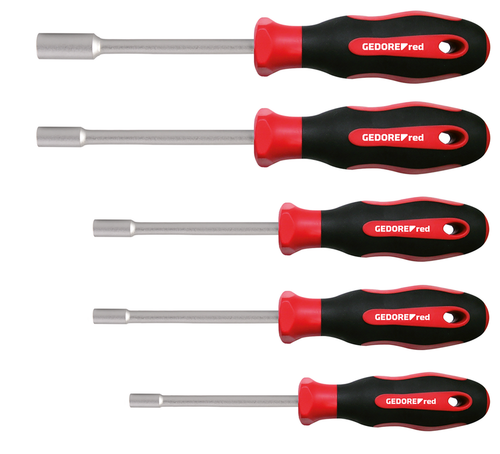 Gedore 3300033 R38502005 2C socket wrench set a/f6-13 mm 5 pieces