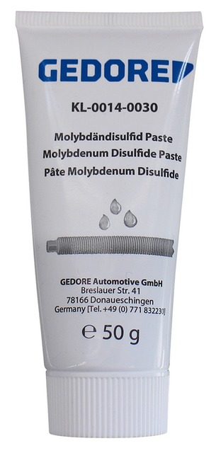 Gedore 1894749 KL-0014-0030 Molybdenum disulphide paste, 50g