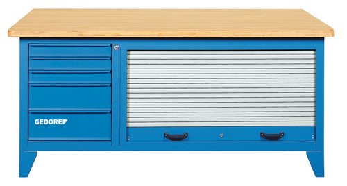 Gedore 6618050 B 1500 L Workbench with sheet metal shutter