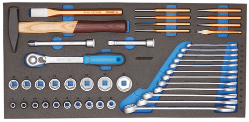 Gedore 3005240 1110 CTB3-01 Tool assortment in CT module 43 pieces
