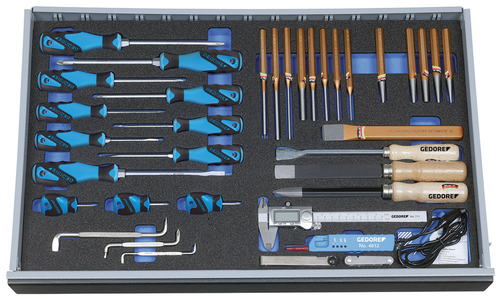 Gedore 2016435 2005 CT4-2160-119 Tool assortment in check tool module 36 pieces
