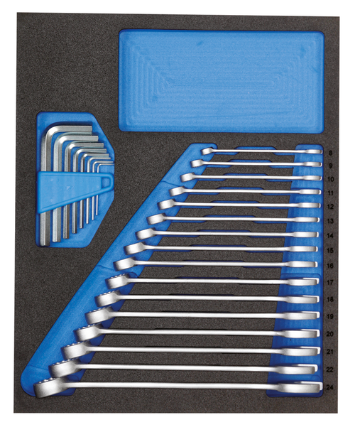 Gedore 2957213 TS CT2-7 Combination spanner set in 2/4 Check-Tool module