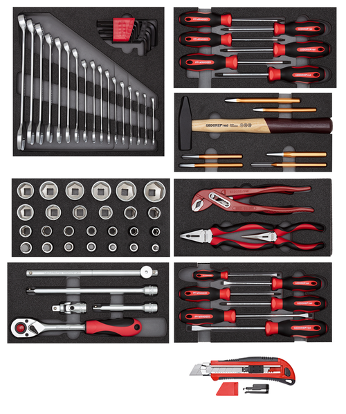 Gedore 3301655 R21010000 Tool set 8x CT-module, Cutter 81 pieces