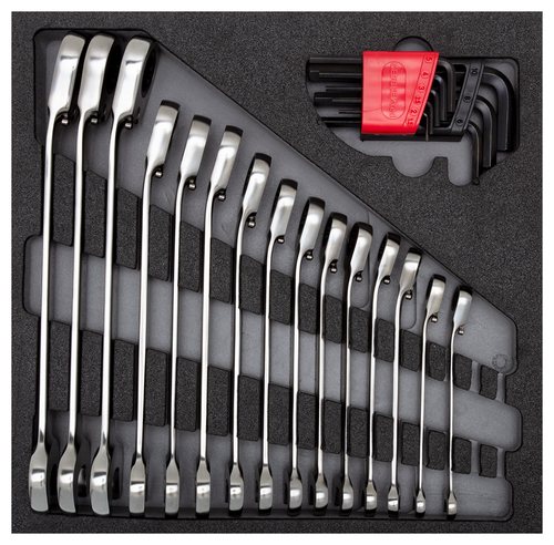Gedore 3301700 R22250001 Wrench set 4/6 CT module, 24 pieces