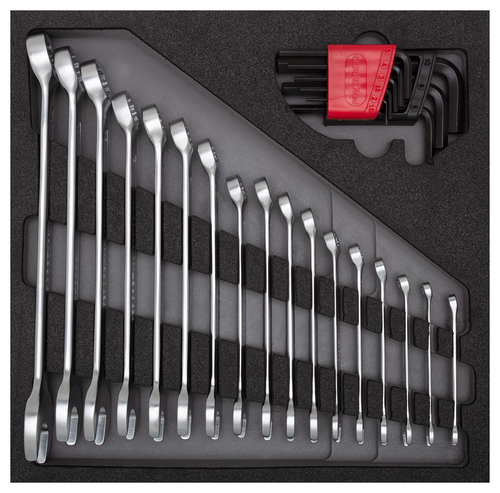 Gedore 3301699 R22250000 Combination spanner set 4/6 CT module, 26 pieces