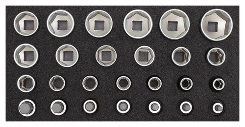 Gedore 3301708 R22150009 Socket wrench set 1/2" 2/6 CT module, 26 pieces