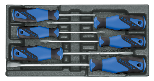 Gedore 1523708 1500 ES-2150 PH Screwdriver set in 1/3 ES module