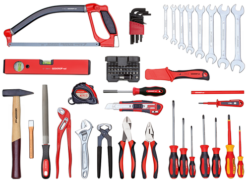 Gedore 3301630 R21650072 Tool set BASIS in tool case 72 pieces