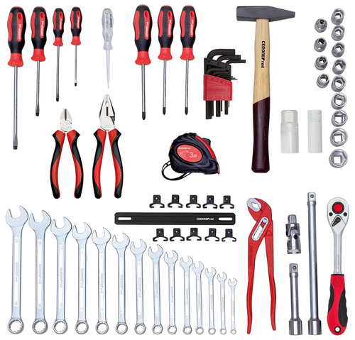 Gedore 3301640 R21650057 Tool set SCREWERS in tool case 57 pieces