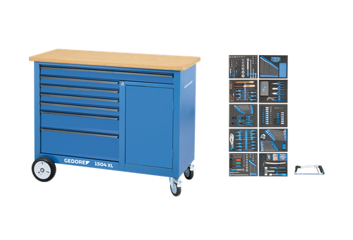 Gedore 2980355 1504 XL-TS-308 Workbench with tool assortment